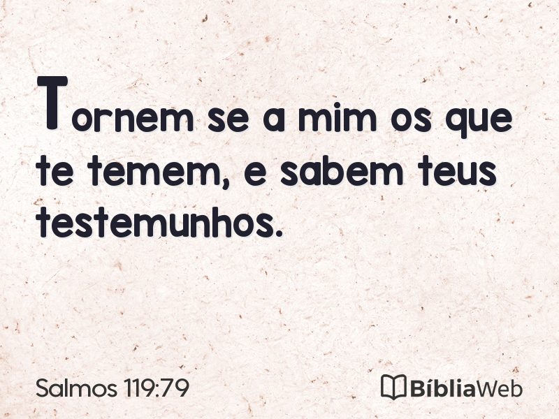 Salmos 119:79 em imagem para compartilhar