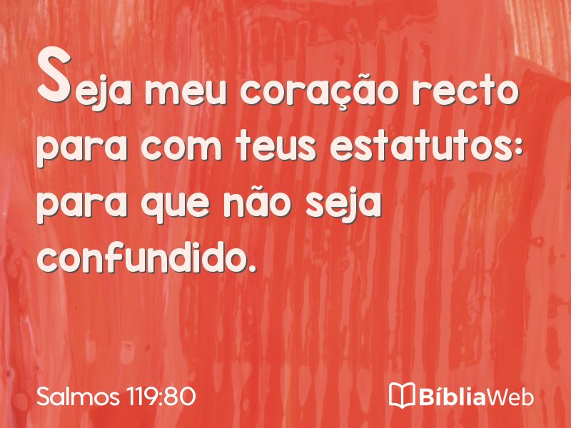 Salmos 119:80 em imagem para compartilhar