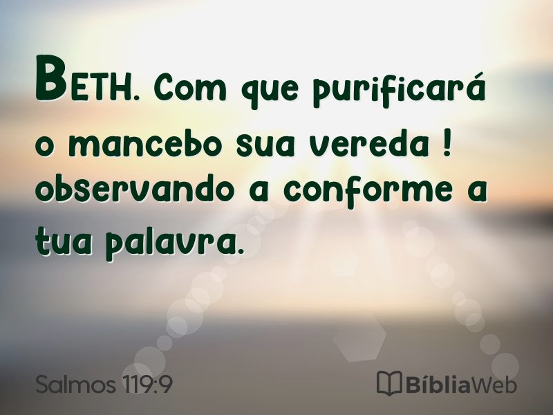 Salmos 119:9 em imagem para compartilhar