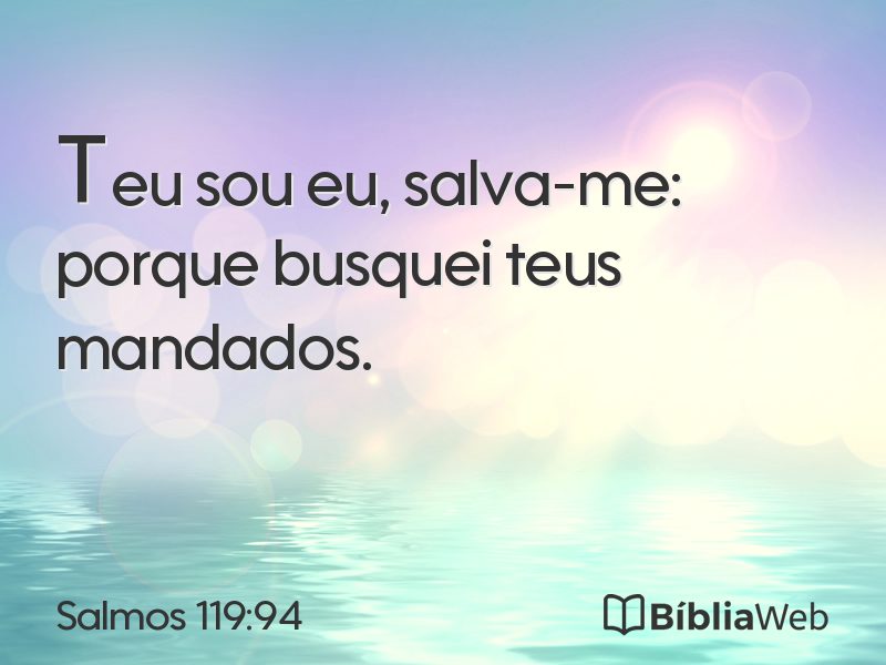 Salmos 119:94 em imagem para compartilhar