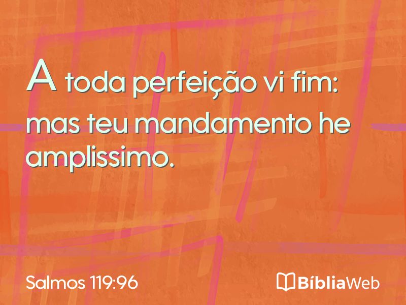 Salmos 119:96 em imagem para compartilhar