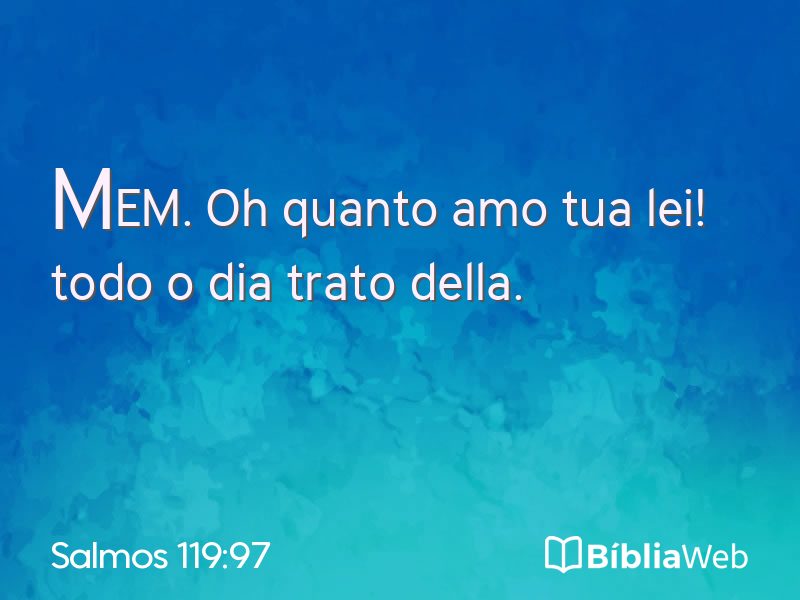 Salmos 119:97 em imagem para compartilhar