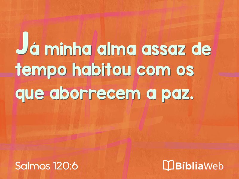 Salmos 120:6 em imagem para compartilhar
