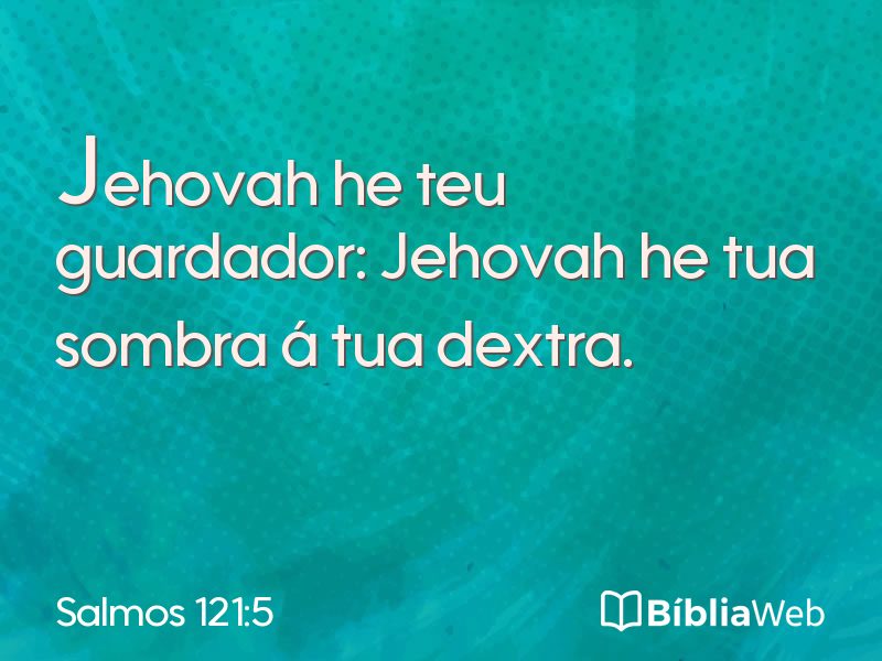 Salmos 121:5 em imagem para compartilhar