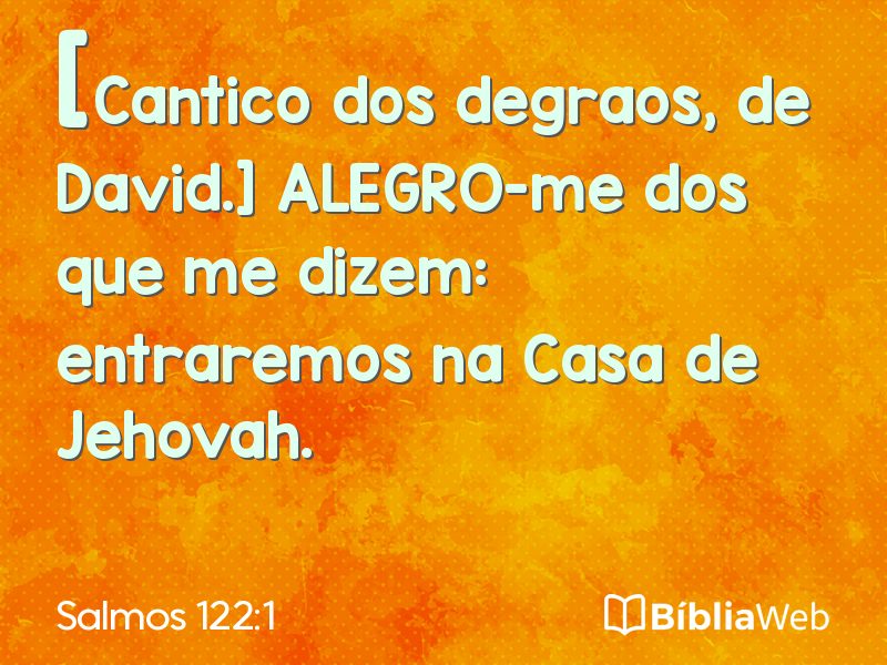 Salmos 122:1 em imagem para compartilhar