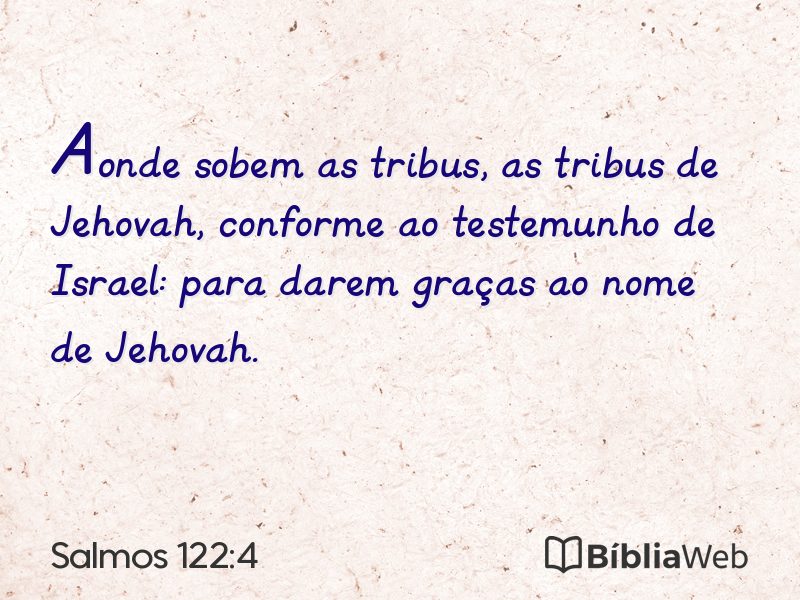 Salmos 122:4 em imagem para compartilhar