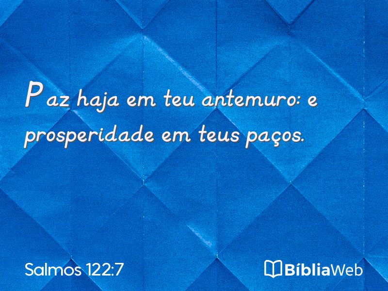 Salmos 122:7 em imagem para compartilhar