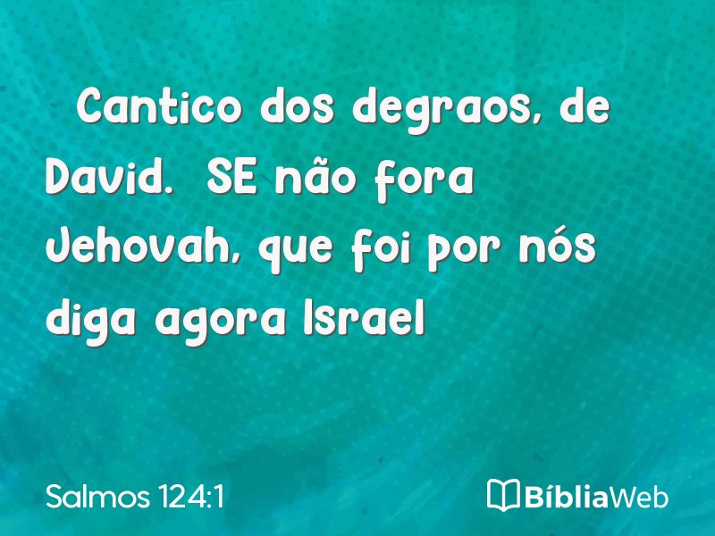 Salmos 124:1 em imagem para compartilhar