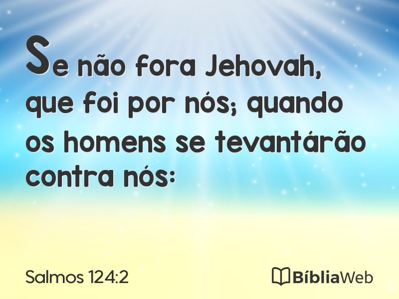 Salmos 124:2 em imagem para compartilhar