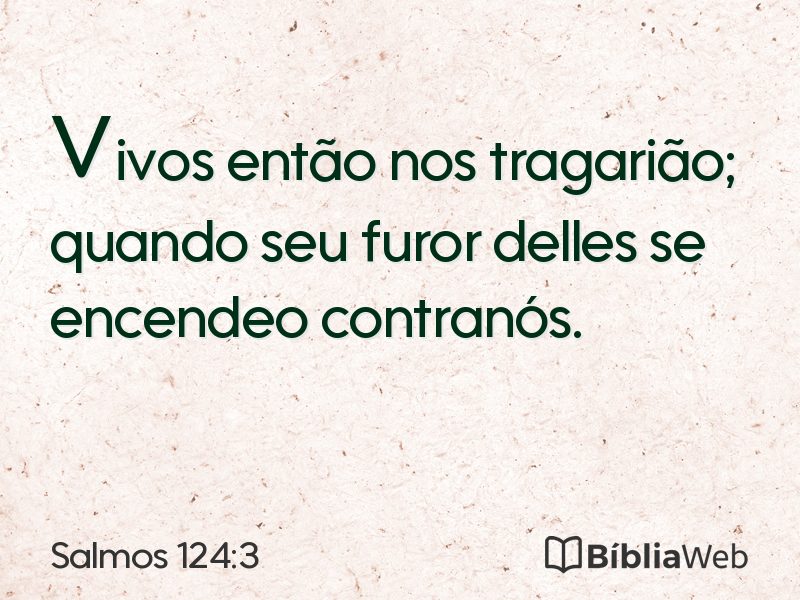 Salmos 124:3 em imagem para compartilhar