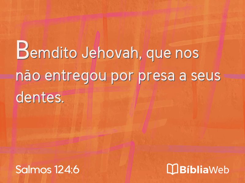 Salmos 124:6 em imagem para compartilhar