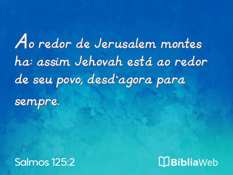 Salmos 125:2 em imagem para compartilhar