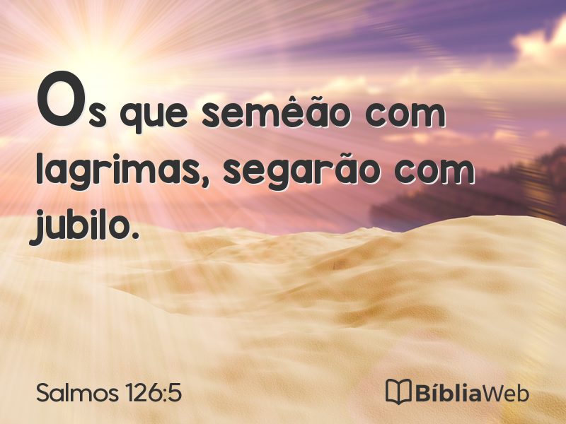 Salmos 126:5 em imagem para compartilhar