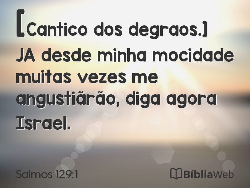 Salmos 129:1 em imagem para compartilhar