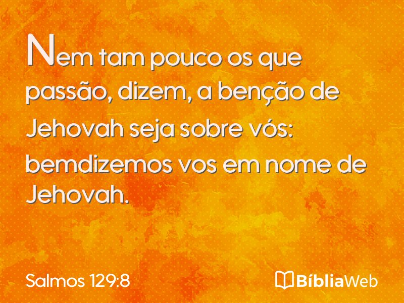Salmos 129:8 em imagem para compartilhar