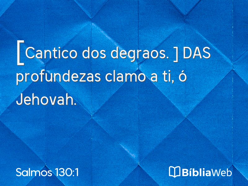 Salmos 130:1 em imagem para compartilhar