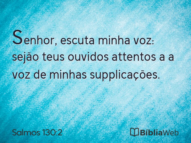 Salmos 130:2 em imagem para compartilhar