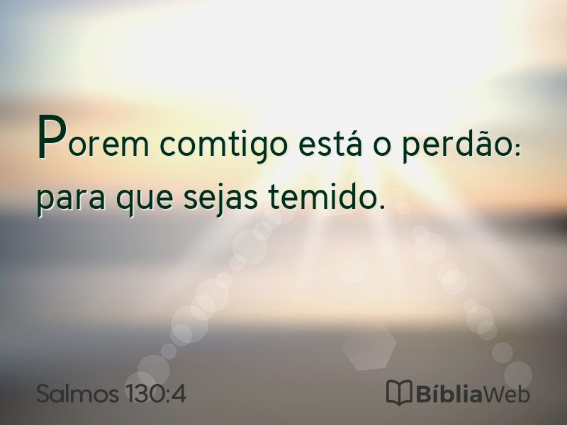 Salmos 130:4 em imagem para compartilhar