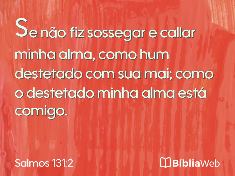 Salmos 131:2 em imagem para compartilhar