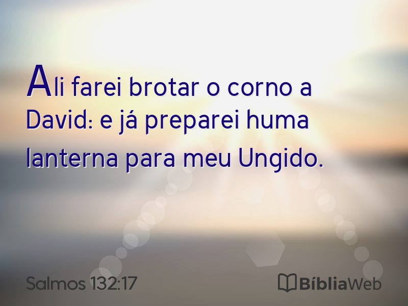 Salmos 132:17 em imagem para compartilhar