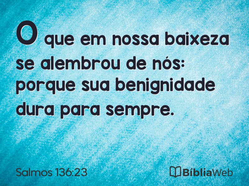 Salmos 136:23 em imagem para compartilhar