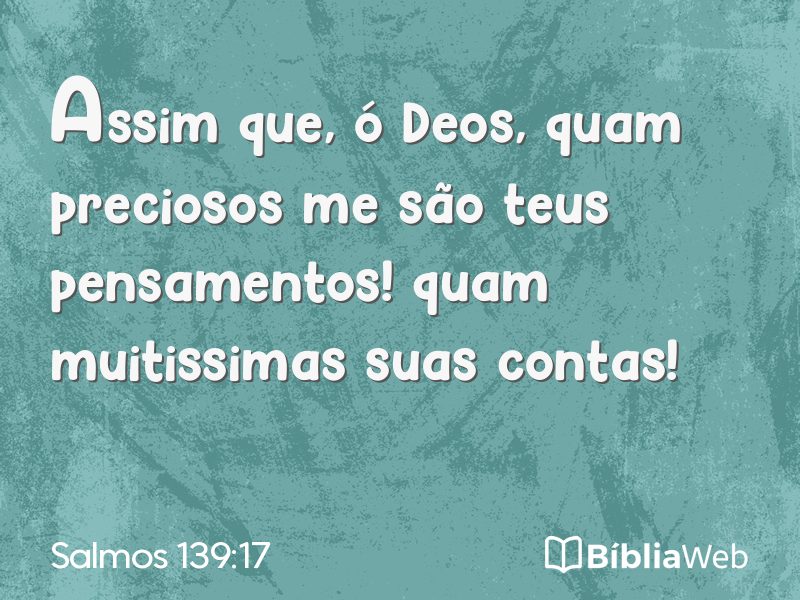 Salmos 139:17 em imagem para compartilhar