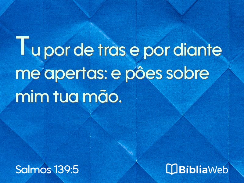 Salmos 139:5 em imagem para compartilhar