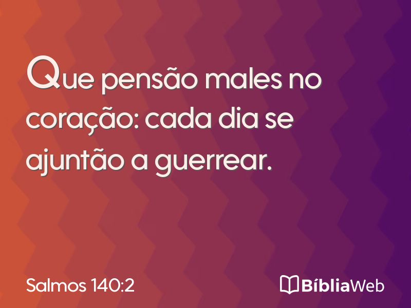 Salmos 140:2 em imagem para compartilhar