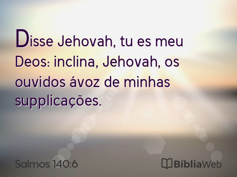 Salmos 140:6 em imagem para compartilhar