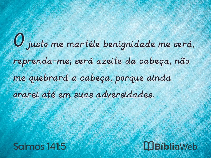 Salmos 141:5 em imagem para compartilhar
