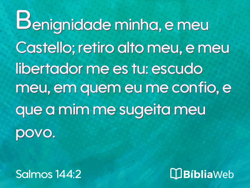 Salmos 144:2 em imagem para compartilhar