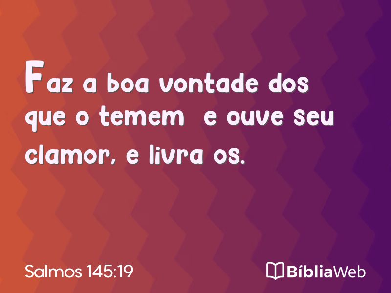 Salmos 145:19 em imagem para compartilhar