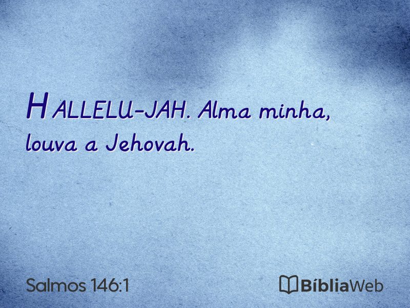 Salmos 146:1 em imagem para compartilhar