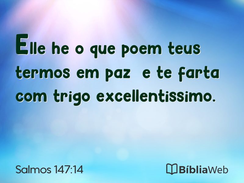 Salmos 147:14 em imagem para compartilhar
