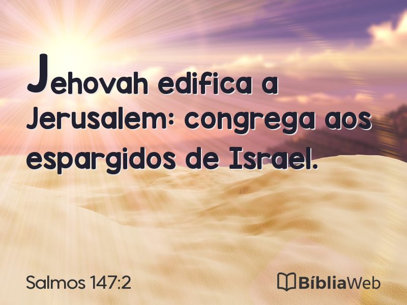 Salmos 147:2 em imagem para compartilhar