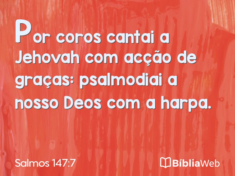 Salmos 147:7 em imagem para compartilhar