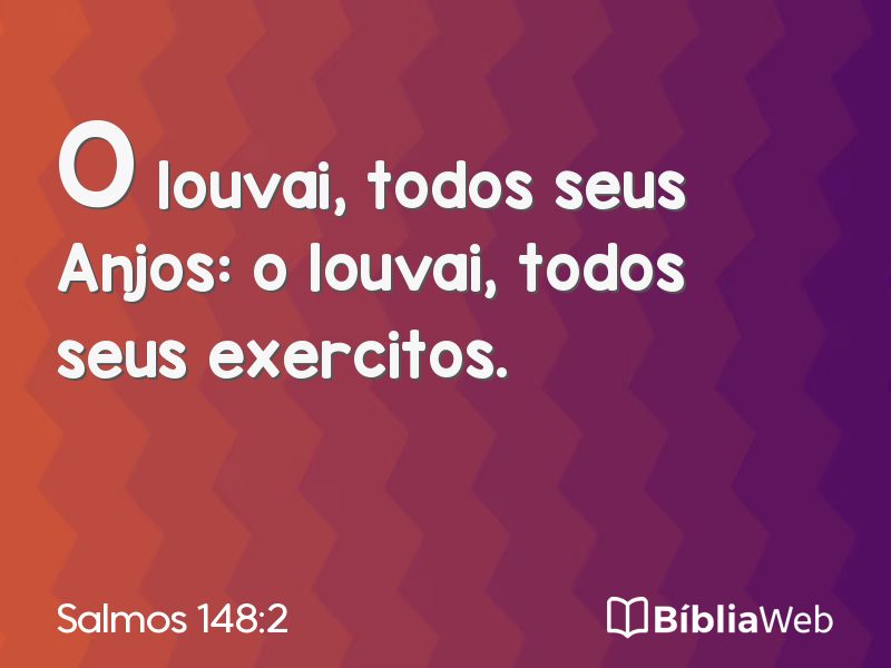 Salmos 148:2 em imagem para compartilhar