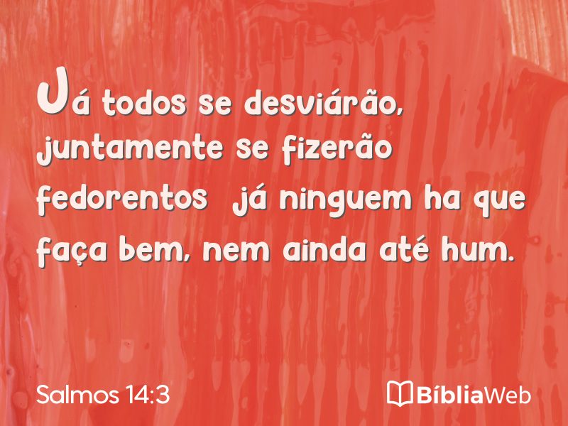 Salmos 14:3 em imagem para compartilhar