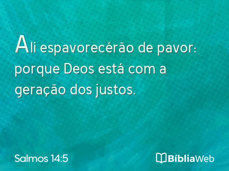 Salmos 14:5 em imagem para compartilhar