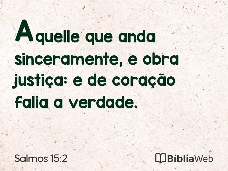 Salmos 15:2 em imagem para compartilhar