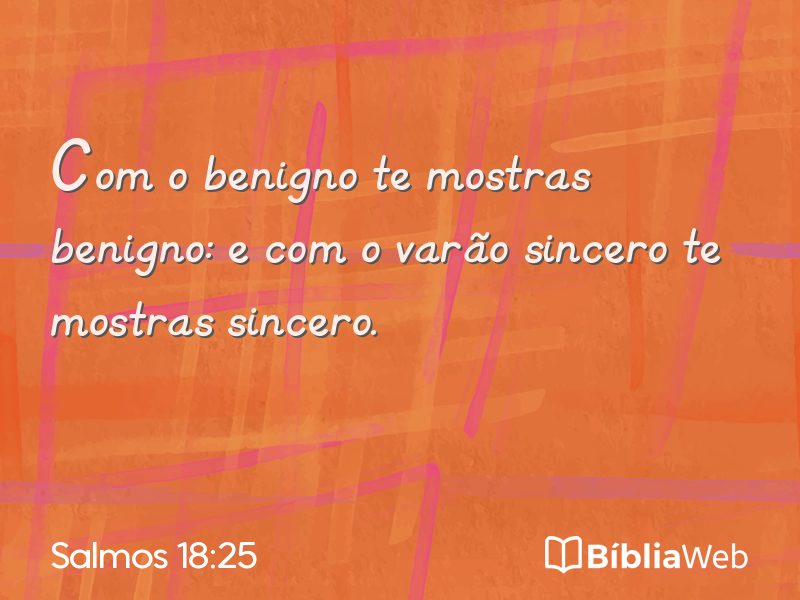 Salmos 18:25 em imagem para compartilhar