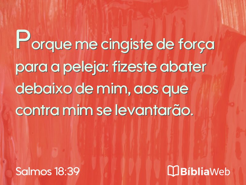 Salmos 18:39 em imagem para compartilhar