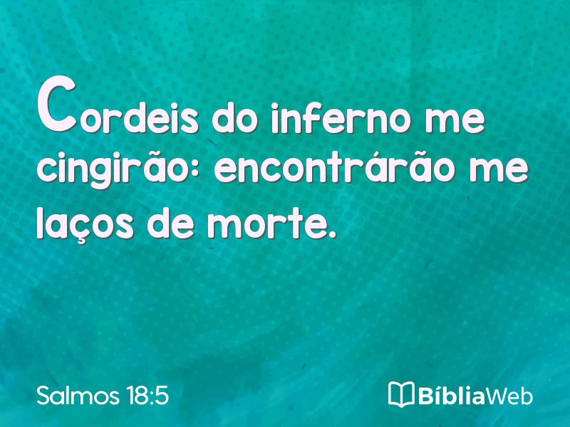 Salmos 18:5 em imagem para compartilhar