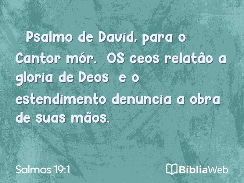 Salmos 19:1 em imagem para compartilhar