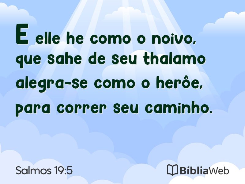 Salmos 19:5 em imagem para compartilhar