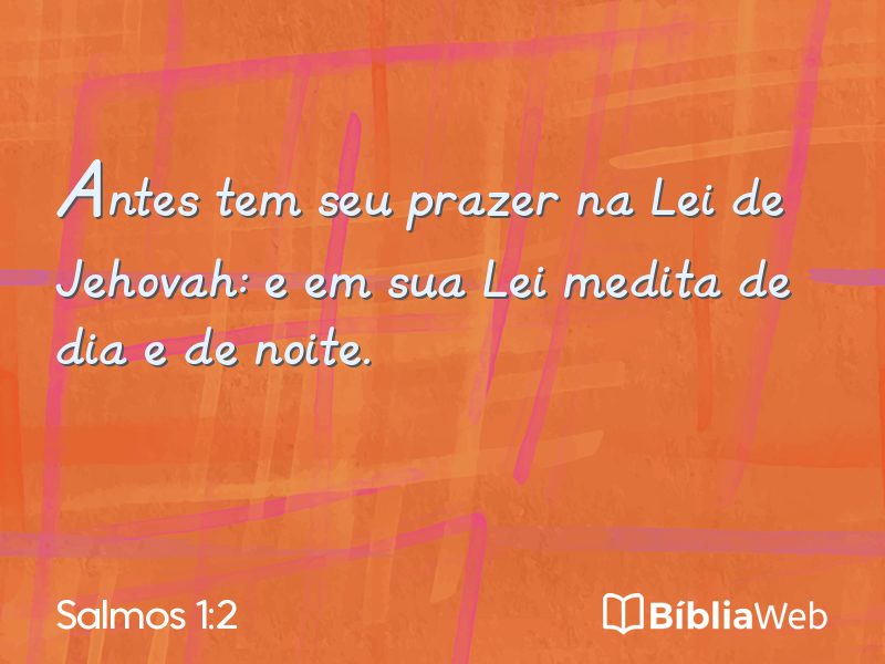 Salmos 1:2 em imagem para compartilhar