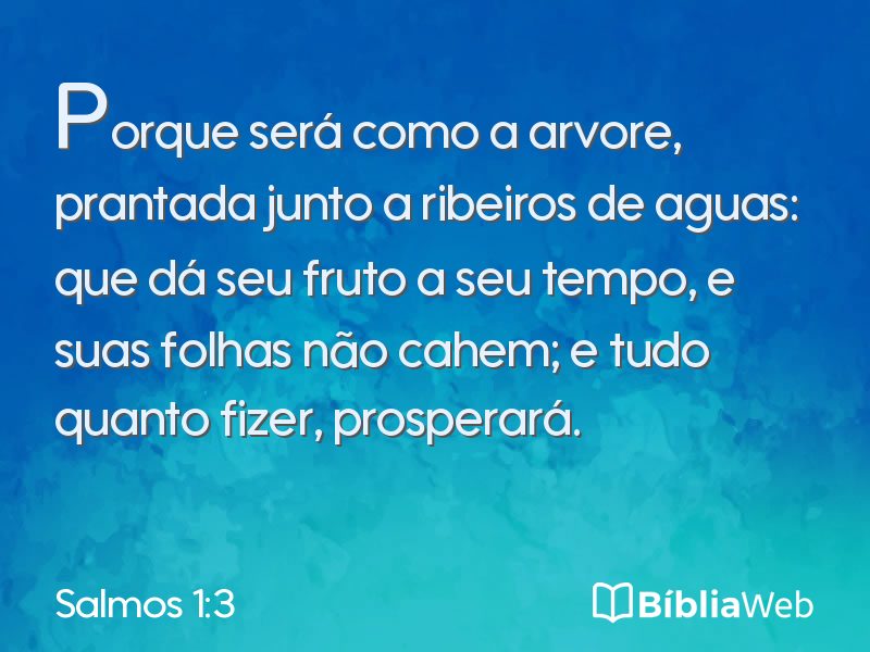 Salmos 1:3 em imagem para compartilhar