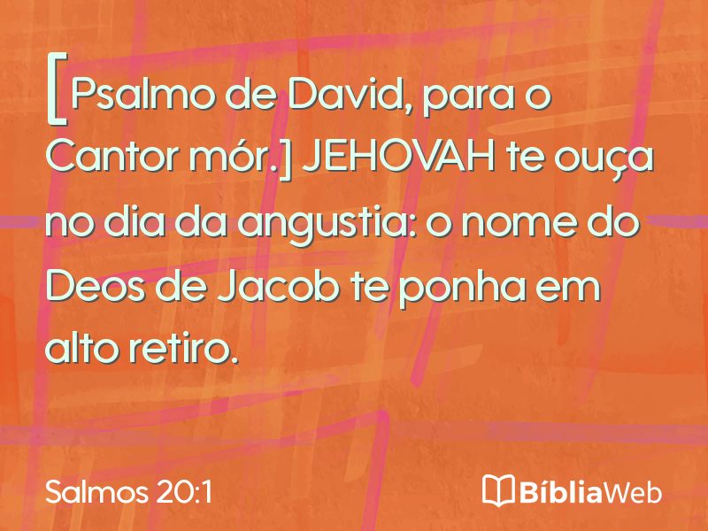 Salmos 20:1 em imagem para compartilhar