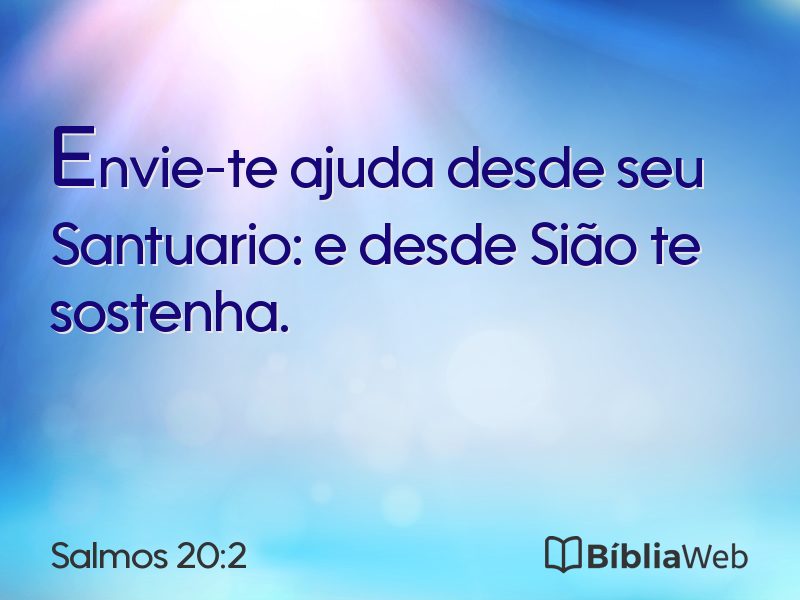 Salmos 20:2 em imagem para compartilhar