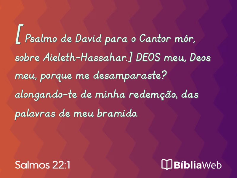 Salmos 22:1 em imagem para compartilhar